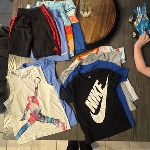 10 piece boys nike jordan shirts. 4T 5T XS Boys
